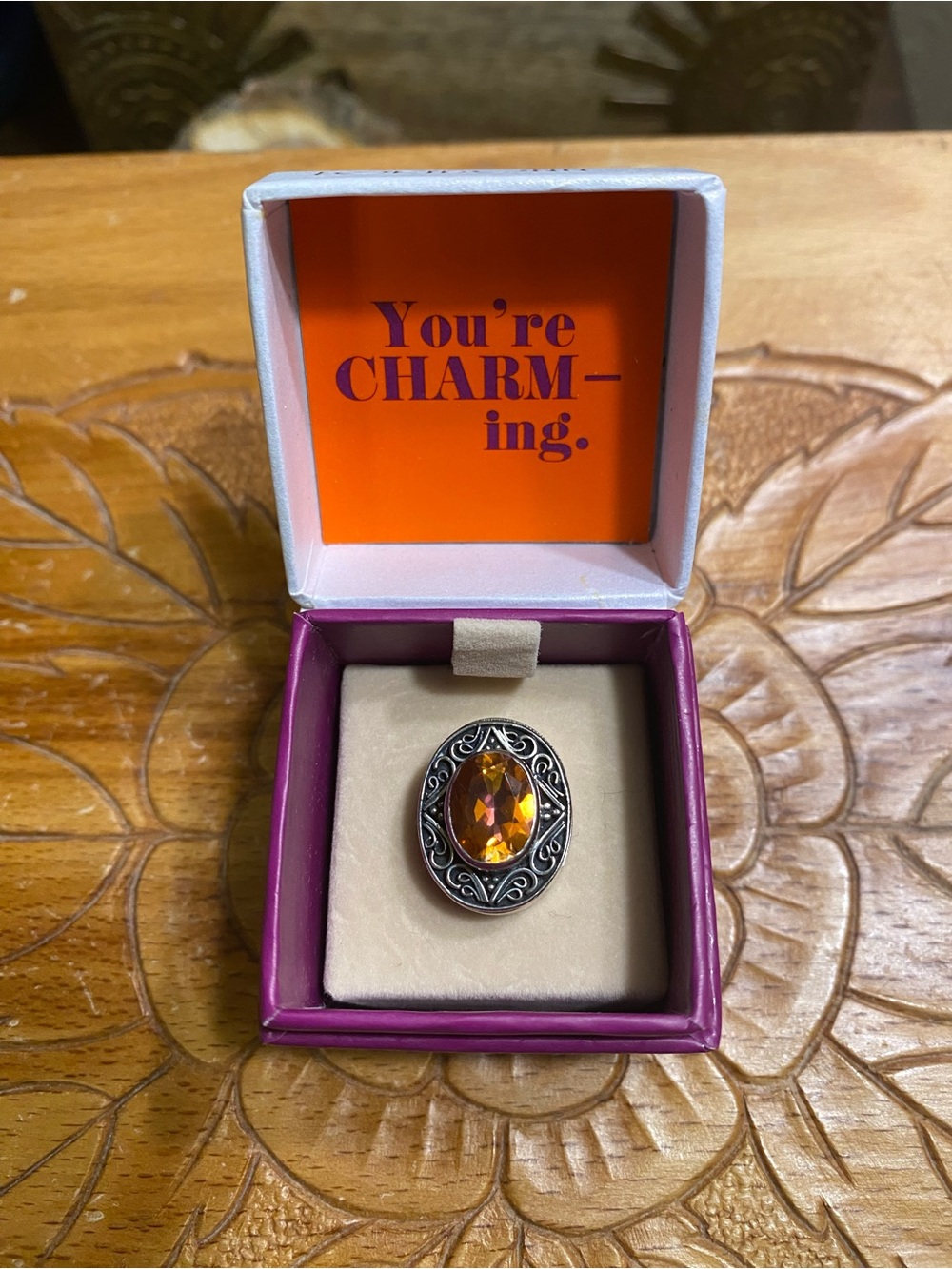 Lori Bonn Sterling Silver topaz gemstone slide charm